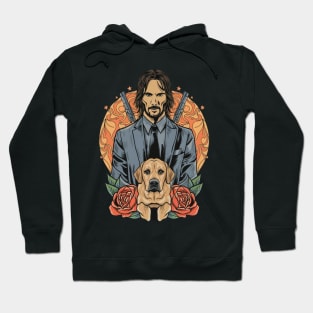 John Wick and dog Hoodie